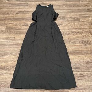 Boden Women's‎ Black Sleeveless Cut Out Cotton Size 8 Dress Excellent Condition!